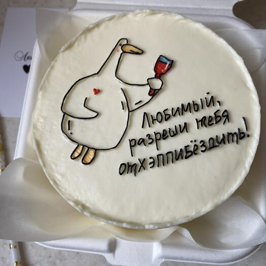 Бенто-торт с гусем