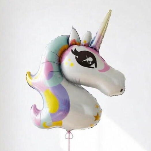 Фольгированный шар-фигура «Волшебный единорог» PartyDeco