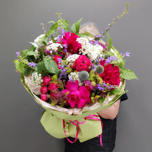 Дофаминовый букет из французских роз "For you"💖