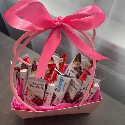 A bag with Kinder chocolates
