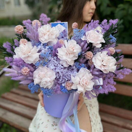 "Сумеречная сказка" 🌌🌸 из сухоцветов