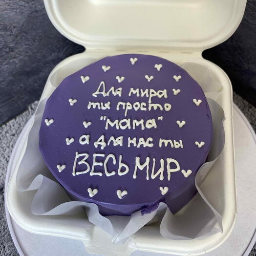Бенто торт Весь мир - Красный бархат, 600 г