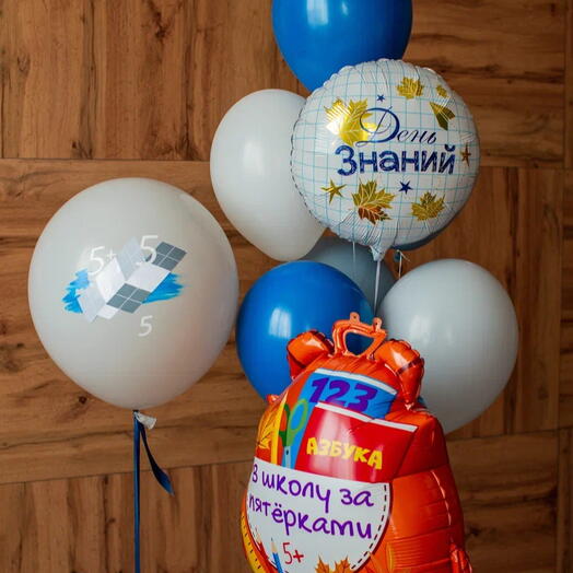Набор шаров на 1 сентября «В школу за пятерками»