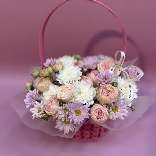 Розовая корзина