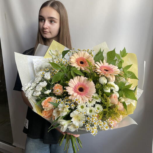 Букет с герберами