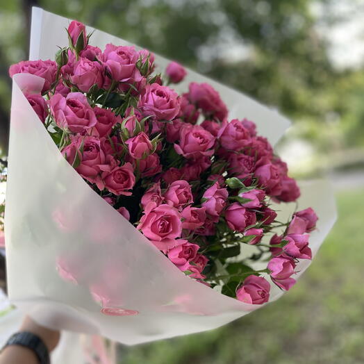 Букет с кустовыми розами 🌸🌸🌸