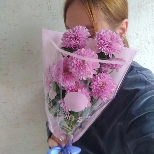 Букет комплимент из хризантемы