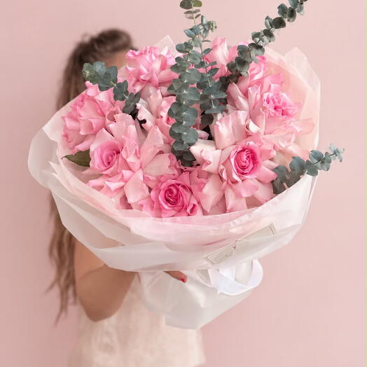 Нежный букет французских роз