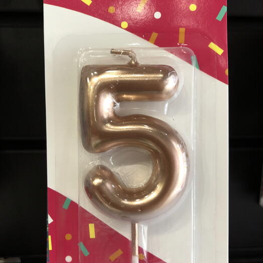 Свечи цифры «5»