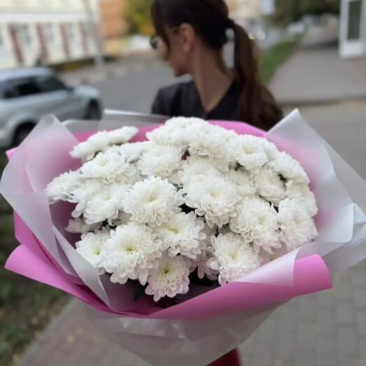 Букет из кустовых хризантем