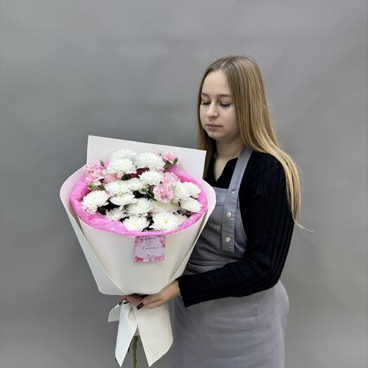 Букет «Клубничное облако»