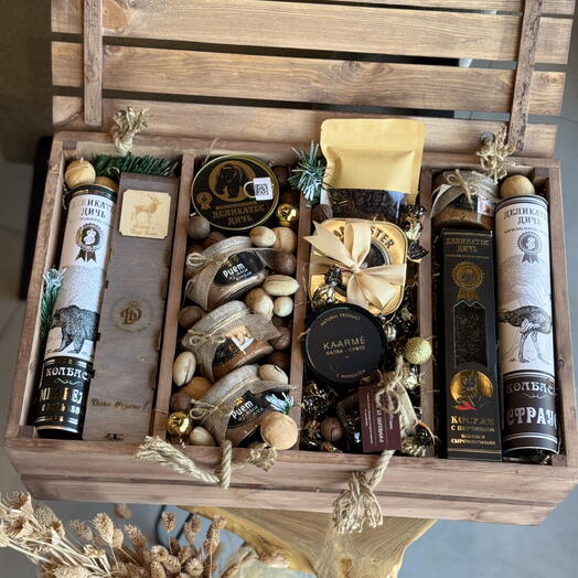 Деревянный подарочный сундук гигант Grand choice