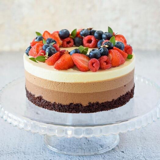 Торт «три шоколада»