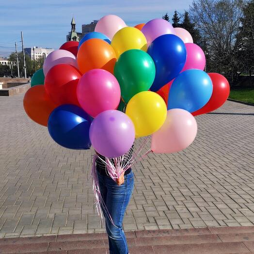 25 globos de helio mezcla