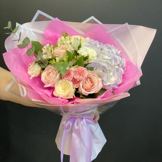 Bouquet with hydrangea
