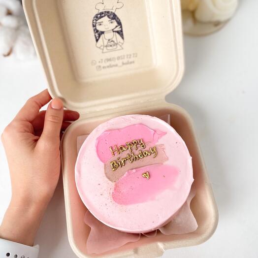 Бенто торт на день рождения "pink"
