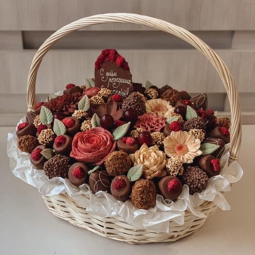 Fruta en chocolate