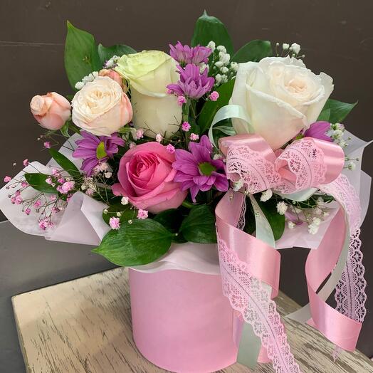 Цветы в коробке