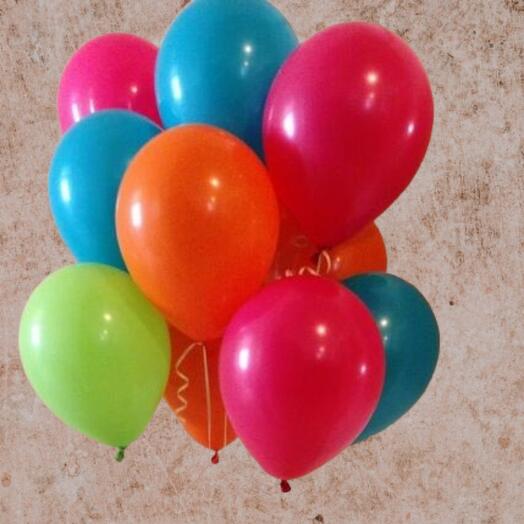 10 globos de colores