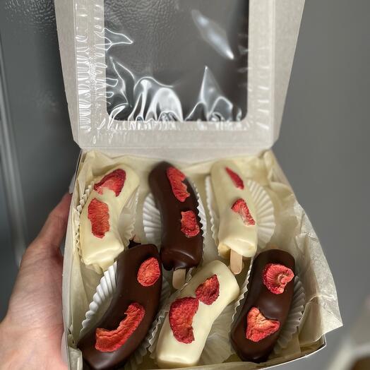 Бананы в шоколаде , 6 штук