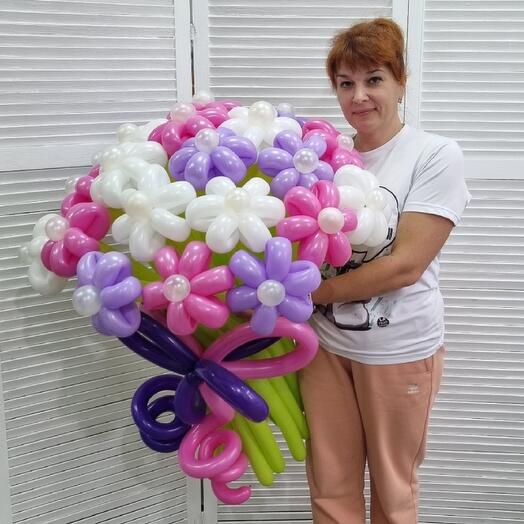 Bouquet of balls of Daisies 21 pcs