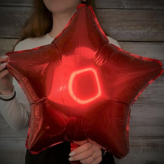Ball foil red star
