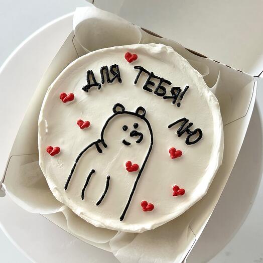Bento cake with a bear