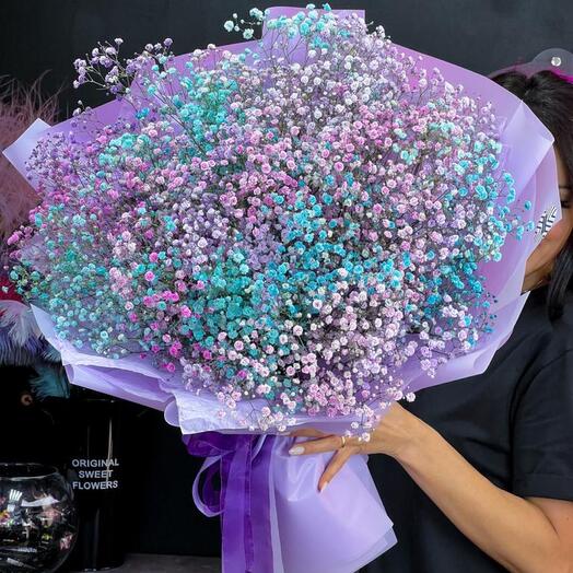 A large bouquet of gypsophila