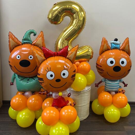 Set of balls 3 cats