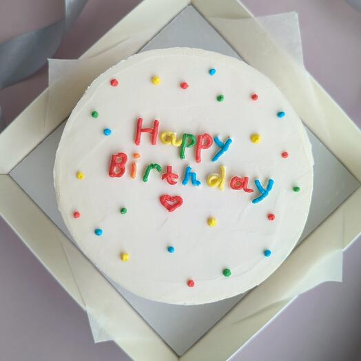 Бенто торт на день рождения "Happy birthday"