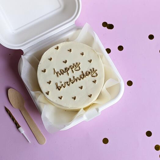 Бенто торт Happy birthday на день рождения