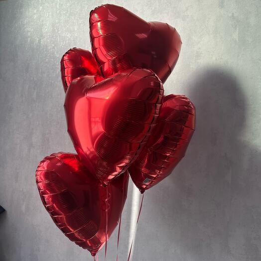 Сет из шаров сердец