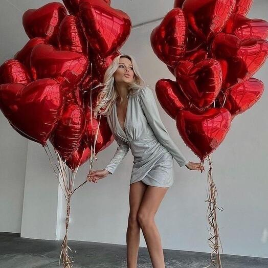 Шары на день св. Валентина «Кокетка»