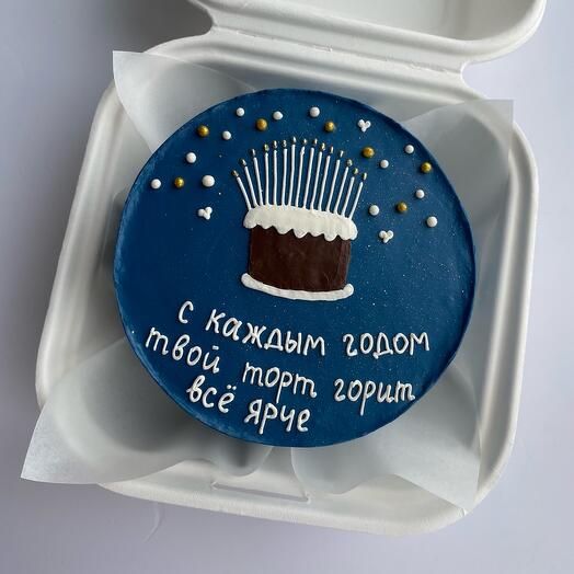 Бенто-торт «горит ярче»