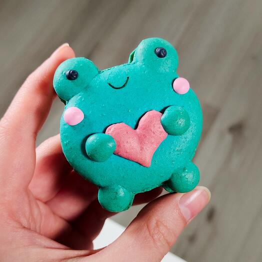 Макарон "Лягушка цвета Тиффани"