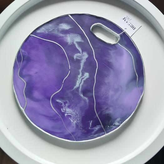 Сервировочная доска эпоксидная смола