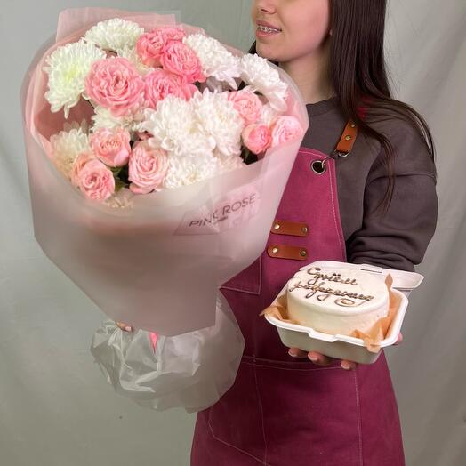 Букет радость  + бенто