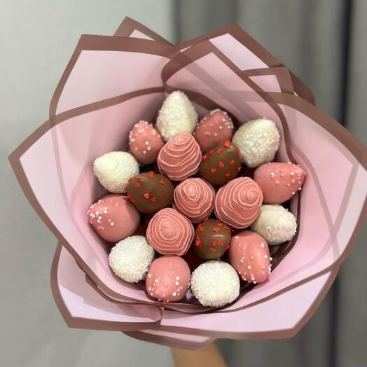 Букет из клубники в шоколаде