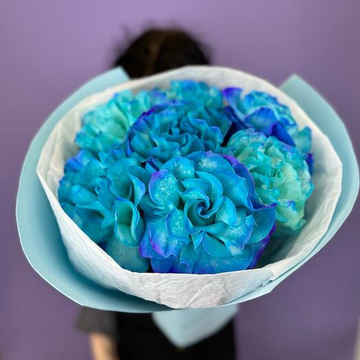 Monookette con rosa francesa azul