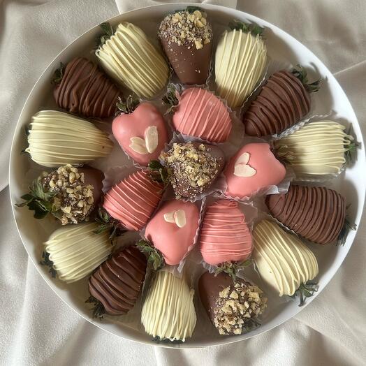 Fresa en chocolate "Sonrisa"