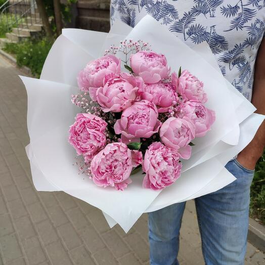 Пионы в крафте