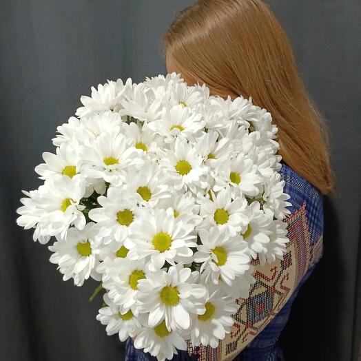 Букет из 7 ромашковых хризантем