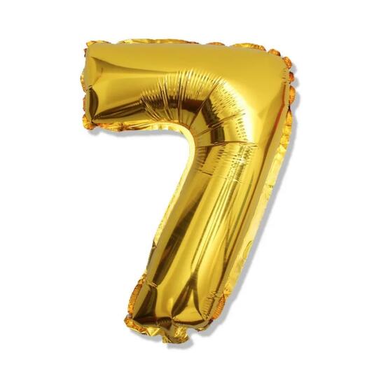 Цифра «7» золотистый