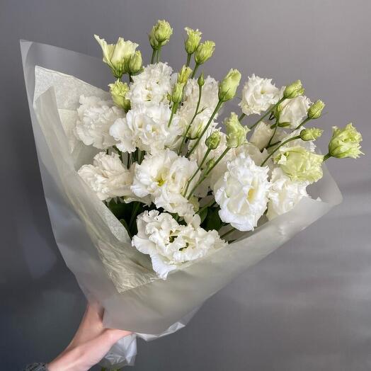 Белая махровая эустома