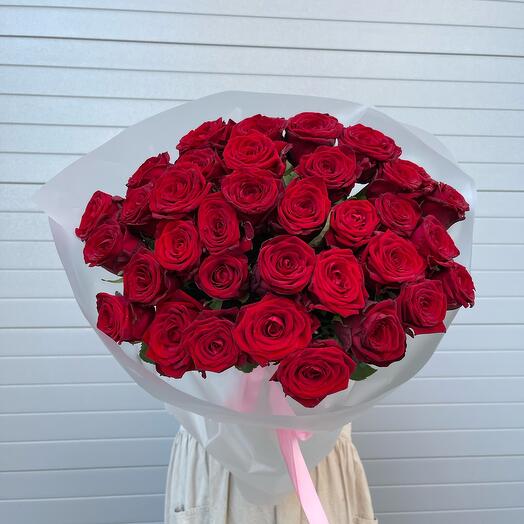 Букет из 35 красных роз 🌹