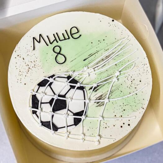 Pastel de fútbol jugador de fútbol, 1kg