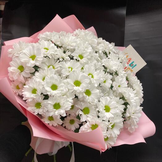 🌸🌸Букет моно из ромашковых хризантем