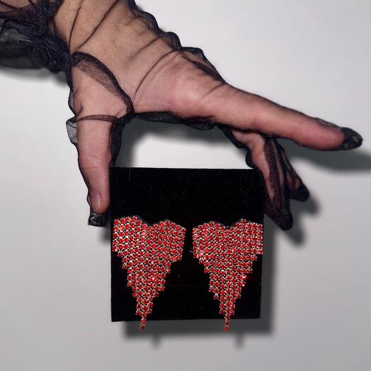 Серьги Hearts