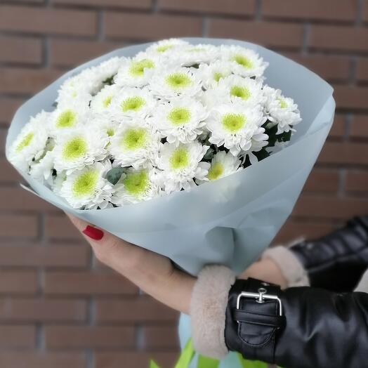 Монобукет из кустовой хризантемы