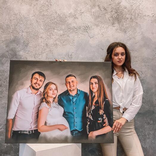 Портрет по фото 60х90